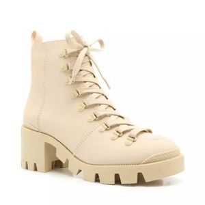 SCHUTZ beige combat boots